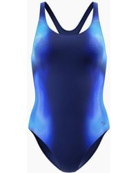 Speedo - Ladies Medalist Printed One Piece Swimsuit - Lyst