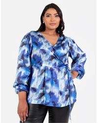 Lovedrobe - Ls Wrap Top - Lyst