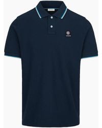 Sandbanks - Tipped Badge Pique Polo S1-26 - Lyst