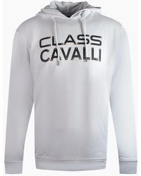 Roberto Cavalli - Cavalli Class Reverse Logo Hoodie - Lyst