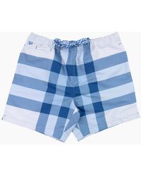 Burberry - Martin Ip Check Swim Short Sky - Lyst