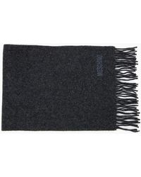 Love Moschino - Sciarpa Knitted Logo Scarf Dark - Lyst