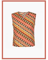 Nooki Design - Georgia Geometric Printed Knot Top - Lyst