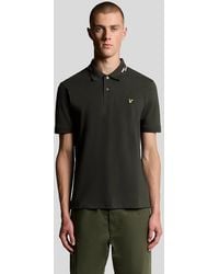 Lyle & Scott - Striped Tipped Polo Shirt - Lyst