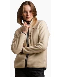 Trespass - Ladies Quake Leather Trim Fleece Jacket - Lyst