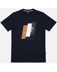 BOSS - Distressed Tiburt Dark T-Shirt - Lyst
