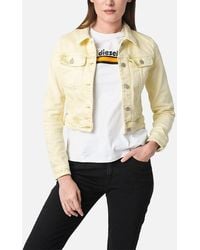 DIESEL - De-Slimmy 09C93 Denim Jacket Ladies Winter Coat Cropped Jacket - Lyst