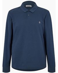 Original Penguin - Cotton Long Sleeve Polo Shirt - Lyst