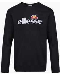 Ellesse - Sweatshirts Crew Neck Long Sleeve Heavy Warm Pullover Winter Jumper - Lyst