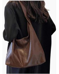 XY London - Ladies Athena Magnetic Closure Slouch Tote Bag - Lyst