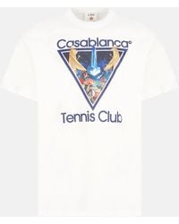 CASABLANCA - Monde Perdu Tennis Club Icon Classic T-Shirt - Lyst