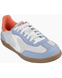 Skechers - Hotshot For The Win Leather Light/Multi Trainers - Lyst