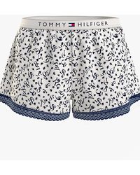 Tommy Hilfiger - Woven Short Print Shorts Feather Print Ecru - Lyst