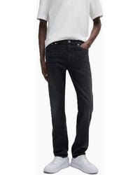 BOSS - Mid Rise Slim Fit Five Pocket Jeans - Lyst