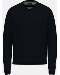 Fynch-Hatton - Fine Knit Air Cotton V-Neck Sweater - Lyst