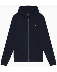 Lyle & Scott - Lyle & Scott Big & Tall Loopback Cotton Full Zip Hoodie - Lyst