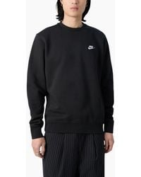 Nike - Bv2662 Sportswear Club Fleece Crew Relax Fit Sweatshirt - Lyst