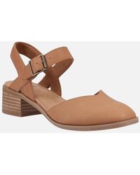 TOMS - Jaclyn Leather Sugar Round Slingback Shoes - Lyst