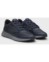 BOSS - Boss Reflective-Nylon Trainers With Ridged Sole - Lyst