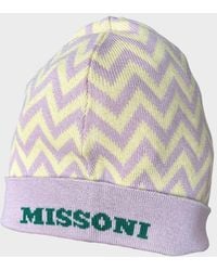 Missoni - Multicolour Wool Zig Zag Beanie Hat - Lyst