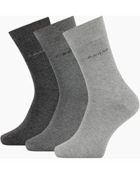 Calvin Klein - 3-Pack Premium Combed Cotton Socks, Combo - Lyst
