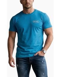 DIESEL - T Shirts T-Adjust-V9 Graphic Logo Print - Lyst