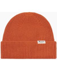 Aquascutum - Active Label Rust Beanie - Lyst