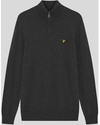 Lyle & Scott - Cotton Merino 1/4 Zip Jumper - Lyst