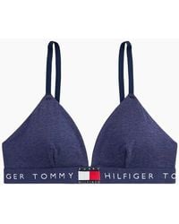 Tommy Hilfiger - Heritage Logo Rp Triangle Bra, Heather - Lyst