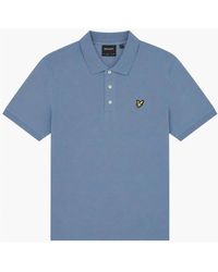 Lyle & Scott - Lyle & Scott Plain Polo Shirt Power - Lyst