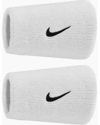 Nike - Classic Swoosh Double Wide Wristband (Pack Of 2) - Lyst