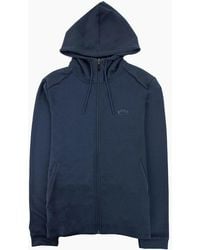 BOSS - Saggy Curved Logo Zip Up Sweatshirt 410 - Lyst