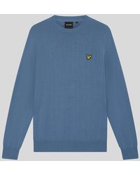 Lyle & Scott - Cotton Merino Crew Neck Jumper - Lyst