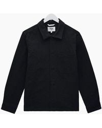 Wax London - Rockley Honeycomb Jacquard Overshirt - Lyst