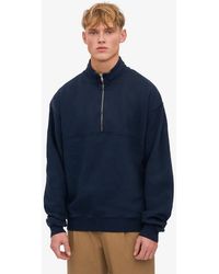COLORFUL STANDARD - Organic Quarter Zip Sweatshirt - Lyst