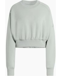 adidas - Crew Neck Raglan Long Sleeve Elasticated Waist Sweatshirt - Lyst