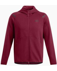 Under Armour - Unstoppable Hooded Neck Full Zipper Solid Patterned Sweat Jacket - Lyst