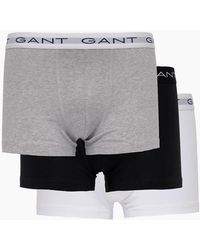GANT - Slim Fit Cotton Jersey Trunks 3-Pack - Lyst