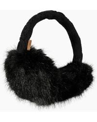 Barts - Faux Fur Cable Knit Earmuffs - Lyst