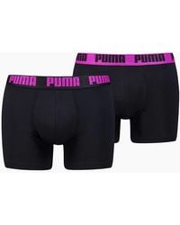 PUMA - Plain Design Boxer With Logo - Lyst