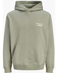 Jack & Jones - Overhead Hoodie Light Brushed With A Soft Inside Finish Seagrass - Lyst