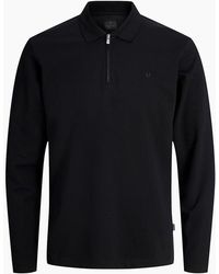 Jack & Jones - Jprblaethan Polo Long Sleeve Top - Lyst
