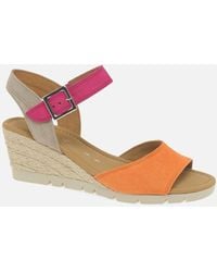 Gabor - Nieve Wedge Heel Sandals - Lyst
