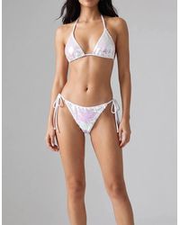 Oceanus - Sienna Sequin Embroidery Bikini Bottoms Multi Colour - Lyst