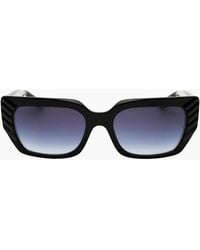 Guess - Shiny Frame Gradient Smoke Lens Sunglasses - Lyst