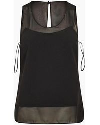 Ted Baker - Baker Sleeveless Top With Panel Detail - Lyst