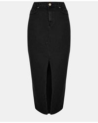 Pieces - Skirt Midi Pencil Skirt - Lyst