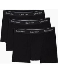Calvin Klein - 3-Pack Icon Cotton Stretch 'Relaxed Dart' Boxer Trunks, All - Lyst