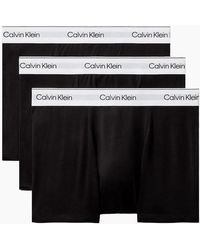Calvin Klein - 3 Pack Icon Cotton Stretch Relaxed Fit Trunk - Lyst