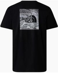 The North Face - T Shirts Box Nse Celebration Crew Neck Graphic Print Summer Tee - Lyst